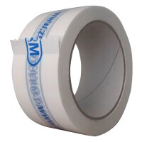 Kunststoff-Klebeband B=50mm Kern d=75mm weiss/blau...