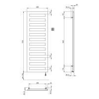 Sanibel 3001-Designbadheizkörp. D1-E A20 Elektro BH...