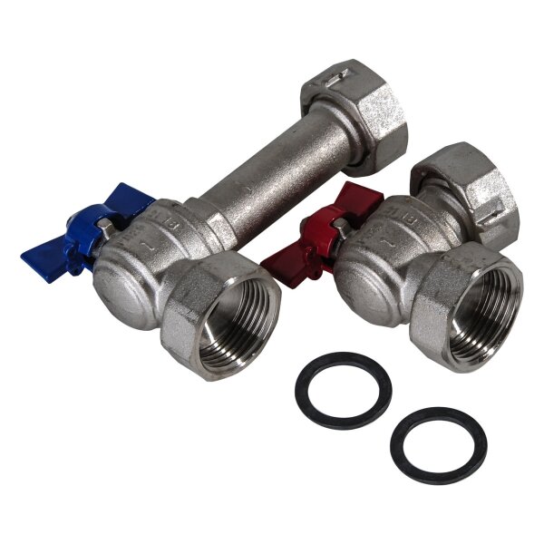 Zewotherm Eck-Verteiler-Anschluss-Set 1" IG x ÜM VPE 1 Set