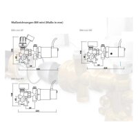 Beimisch-Set BM mini RT m. hocheff. Um- wälzpumpe RTL+Stellantr. f. FBH m.1-2HK