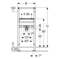 Geberit-Duofix für Waschtische mit Ein- lochbatterie...