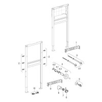 Geberit-Duofix für Waschtische mit Ein- lochbatterie Bauhöhe 1120mm