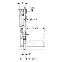 Geberit-Duofix-Montageelement f.Wand-WC behinderten- und seniorengerechte Ausf.