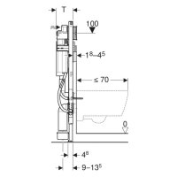 Geberit Duof. Wand-WC,112 cm, barr. Frei für Stütz- und Haltegriffe, mit UP-Spk