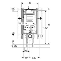 Geberit-Duofix Wand-WC Eckelement