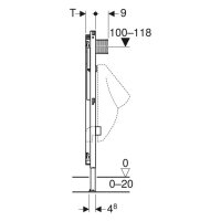 Geberit Duofix Urinal Universal 112 - 130 cm Ersatz für 111.685.00.1