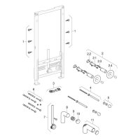 Geberit-Duofix für Wand-Bidets Bauhöhe 1120mm