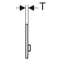 GE Geberit Betätigungsplatte Sigma50 für 2-Mengen-Spülung weiss