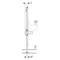 Geberit-Duofix für Ausgussbecken Bauhöhe 1300mm