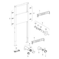 Geberit-Duofix für Ausgussbecken Bauhöhe 1300mm