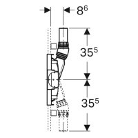 GEBERIT-DUOFIX für Dusche Bauhöhe 500 mm, d50 (111.591)