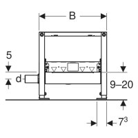 GEBERIT-DUOFIX für Dusche Bauhöhe 500 mm, d50 (111.591)