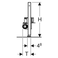 GEBERIT-DUOFIX für Dusche Bauhöhe 500 mm, d50 (111.591)