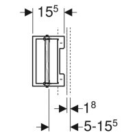 GEBERIT Duofix Montageplatte Universal für Trockenbau, tiefenverstellbar