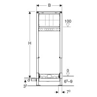 GEBERIT-DUOFIX für Dusche Bauhöhe 1300 mm, d40 (111.581)