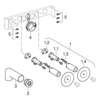 Geberit Duofix Traverse für Küchenspüle