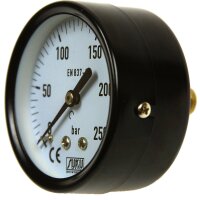 Heizungs-Manometer Anzeigenbereich 63mm 0-10bar d=1/4" Kunststoff hinten/axial