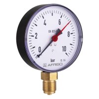 Manometer NG 80mm 0-4bar Abgang 1/2" unten