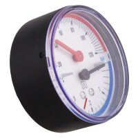 Thermo-Manometer axial NG 80mm 1/2" 0-4bar/20-120 Grad