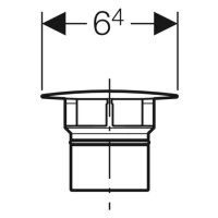 Geberit Ventilabdeckung zu CLOU Hochglanz-verchromt ab 2008