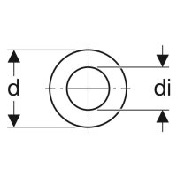 GE Flachdichtung, zu Spülventil Typ 212 d52,5 x di 29,1 x 2,8 mm