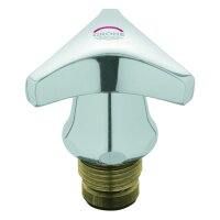 Grohe-Oberteil DN 15 (1/2") mit Trecorn- Griff warm...