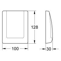 Friedrich Grohe Classic Abdeckplatte zu Urinalspüler...