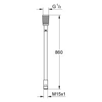 F.Grohe Brauseschlauch zu Waschtisch/Bidetbatterie