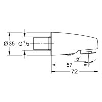 Fr. Grohe Auslaufbrause chrom 46103