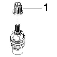 Dornbracht Keramik-Innenoberteil 1/2" kalt