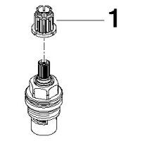 Dornbracht Keramik-Innenoberteil 1/2" warm