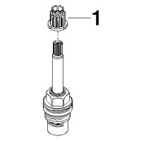 Dornbracht UP-Keramik-Innenoberteil 1/2" rechts schliessend