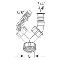 HAAS Kondensat- und Geräteanschlusstülle Save, 1, 3/4 auf 1 und 3/8 mit Rückflus