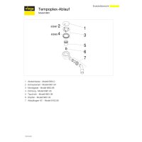 Tempoplex Ablaufgarnitur, kompl., chrom, neues Modell