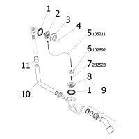 Wannengarnitur mit Stopfen 1 1/2"