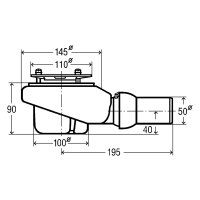 Tempoplex-Plus-Ablaufgarnitur Grundset 90mm Ablaufloch...