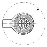 GE Duschwannenablauf d90 Sperrwasserhöhe 50 mm d50 PP