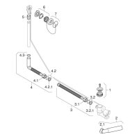 GE Badewannenablauf mit Ventilstopfen d52, mit Fertigbauset, DN40/50, chrg