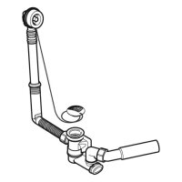 GE Badewannenablauf mit Ventilstopfen d52, mit Fertigbauset, DN40/50, chrg