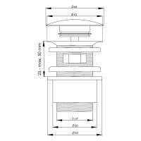 sanibel-Design-Excentergrt. Druckverschl rund gewölbt DN 32 (11/4") x 60 mm verch