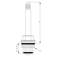 sanibel-Innenoberteil aus Messing DN 15 (1/2") für UP-Ventile universal