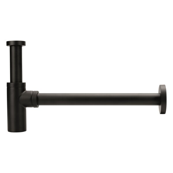 sanibel-Universal-Designsiphon rund DN 32 (11/4") schwarz