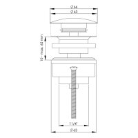 sanibel-Design-Ablaufvtl. m Druckverschl rund...