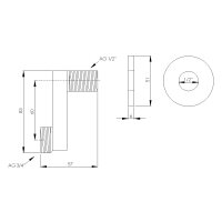 sanibel-S-Anschluss DN 15x20 (1/2"x3/4") AG...