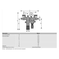 Resideo Nachfüllkombination NK300S mit Manometer und...